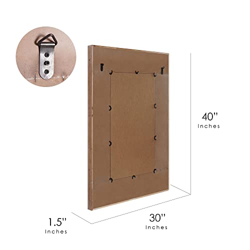 Head West 1211 Earthtone Copper-Bronze Mosaic Tile Wall Mirror, 24 inches by 30 inches, 24" x 30"