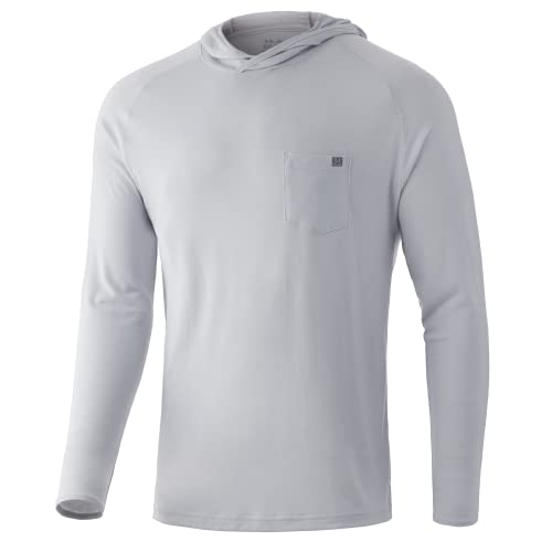 Chemise performance +50 UPF HUK Waypoint Hoodie manches longues pour une protection solaire totale