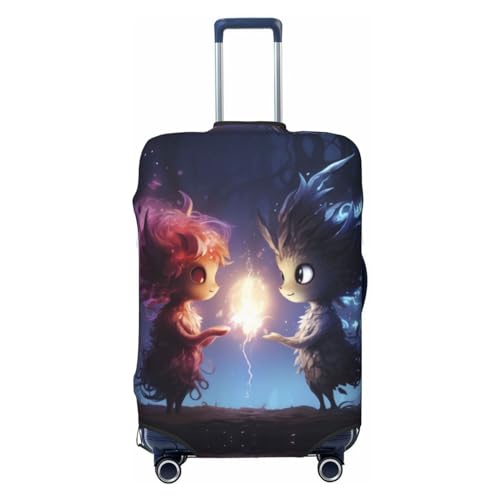 Dreamy Forest Elf Travel Luggage Covers - Elasticity Suitcase Covers Protector for Luggage 18-32 Inch - Main Image