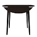 Signature Design by Ashley Hammis Round Dining Room Drop Leaf Table, Dark Brown