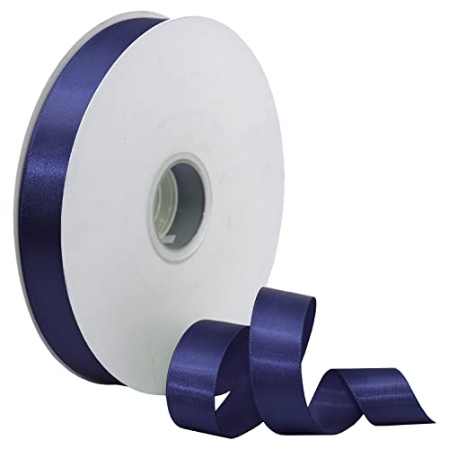 Morex Ribbon Single Face Satin Ribbon, 7/8 inch by 100 Yards, Royal, 07722/00-350
