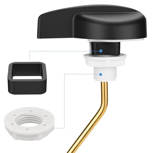 Image of Compatible with TOTO Toilet Handle Replacement Parts Kit, Universal THU068#CP Trip Lvr for St743S Side Mount Toilet Flush Tank Lever Handle for TOTO Kohler Toilet Tank, 1-Pack Matte Black