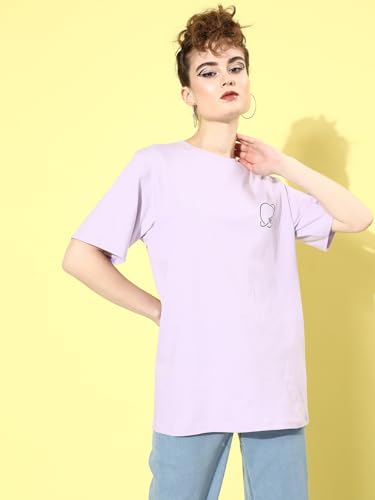 Image of Dillinger Blue Graphic Oversized T-Shirt