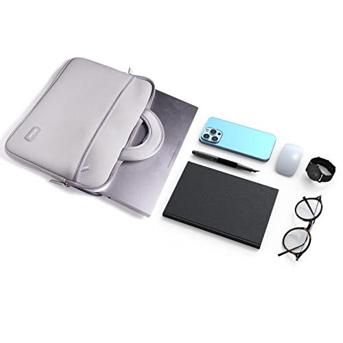 Image of amCase Chromebook Case /Carry Sleeve with Handle-Black (11.6-12 inch, Grey)
