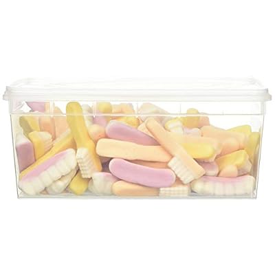 Swizzels Fun Gums Giant Teeth and Toothbrush Gummy Foam Sweets (120 Count Tub)