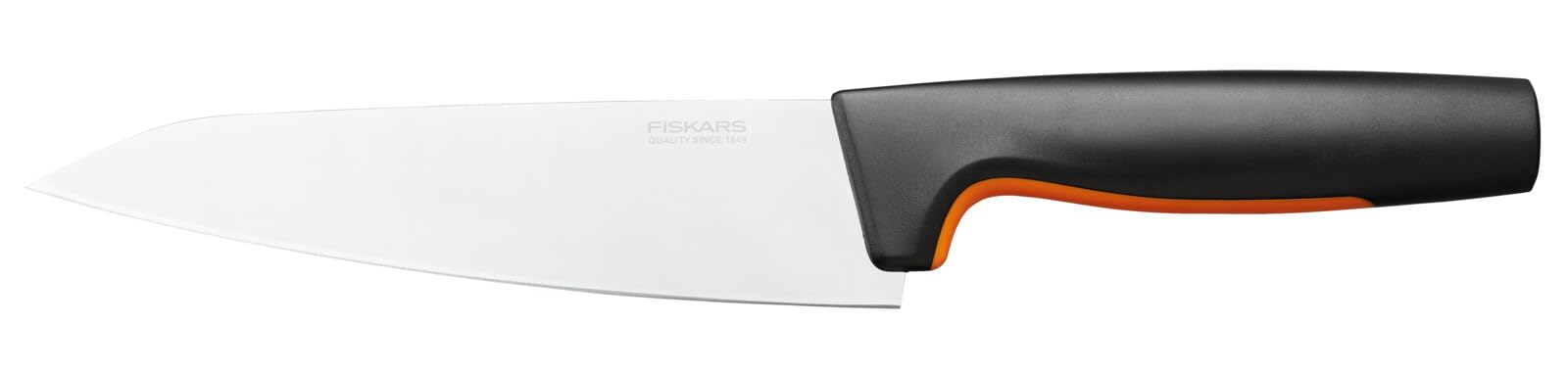 Fiskars Chef's Knife, Medium, Functional Form, Total Length: 29 cm, Japanese Stainless Steel/Plastic, 1057535, Silver/Black/Orange