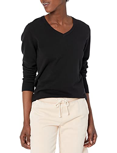 Cutter & Buck Women's Soft Cotton Blend Lakemont Long Sleeve V-Neck Sweater
