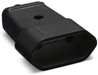 CABLEPELADO Clavija Enchufe Bipolar Recto Hembra 10A 250V Negro