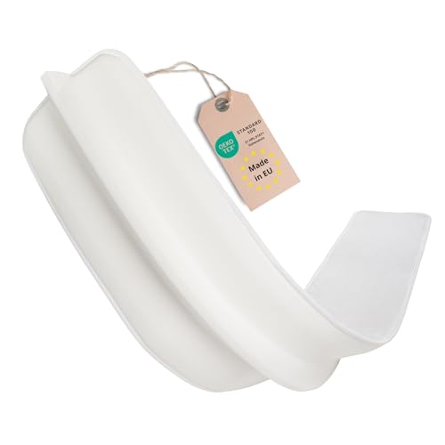 sleepling Liebesbrücke Ritzenfüller 25 x 200 cm, Made in EU, Doppelbettbrücke für alle gängigen Matratzen, Ökotex, Handwäsche, weiß