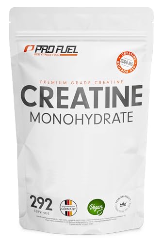 Creatin Monohydrat Pulver 1kg / 1000g reines Kreatin Monohydrat in mikronisierter Qualität - Creatine-Monohydrate optimal hochdosiert - Creatin-Pulver ohne Zusätze, 100{4daf12733232585ee282d08498f5c2f32f61122be271a0a64946a3d10ee718b3} vegan, Vorrat für 292 Tage