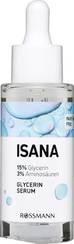 ISANA Glycerin Serum, 30 ml Flasche - Regenerierent und Feuchtigkeitsspendent - Ideal für trockene Haut