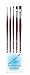 Produktbild Davinci 8740 Serie College Pinsel-Set, eingezogen, braun/transparent, 4 +8+ 12 und Da Vinci 8730 Serie Acryl Pinsel, 2,6,für Acryl-, Öl- und Gouache-Farben