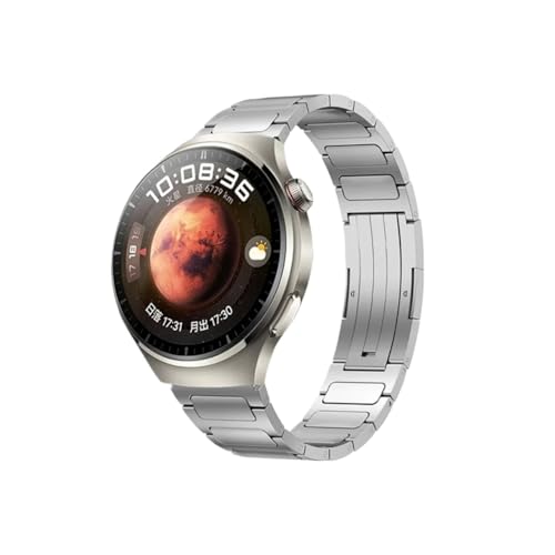 22mm�`�^�������X�g���b�v�A�ɓK������Huawei Watch 5/4/GT6 Pro 46mm�AGarmin Forerunner 970/965�p(Silver,For Garmin 265-255 Music)