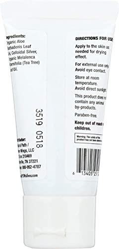Natural Path Silver Wings Silver 200Ppm Aloe Vera Gel W/Tea Tree Oil 1.5 Oz. Skin Healing & Nourishing #TOP5