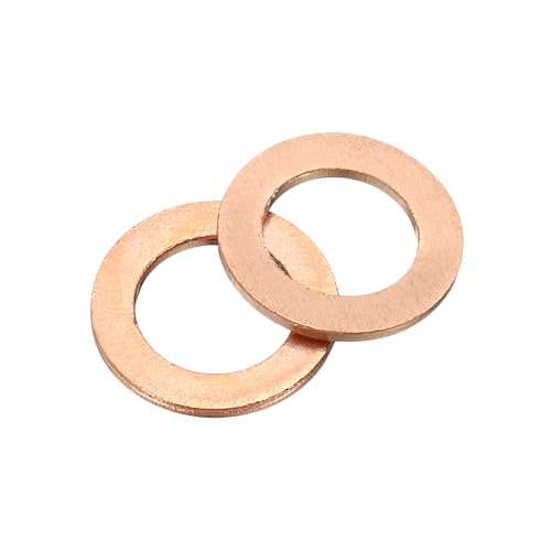uxcell Rondelle plate M8 cuivre 36 pièces 13mm diamètre 1mm épais