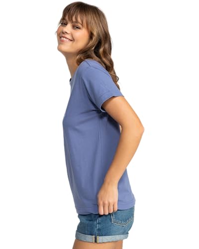 Image of Roxy Womens Boyfriend Crew T-Shirt, Casual Relaxed Fit Crew Neck Tee Short Sleeve Cotton Basic Shirt Everyday Comfort