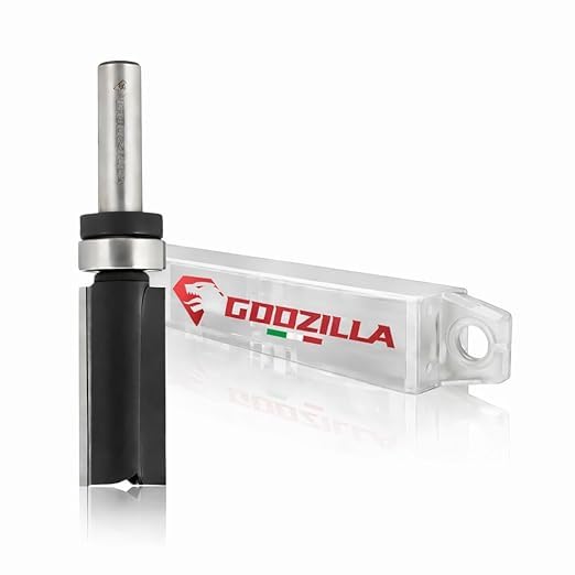 GodzillaBits - Fresa a copiare con cuscinetto per legno, diametro 19 mm, I. 25,4 mm, gambo 6 mm, per fresatrice verticale e rifilatore (la più venduta) LTS112C.190