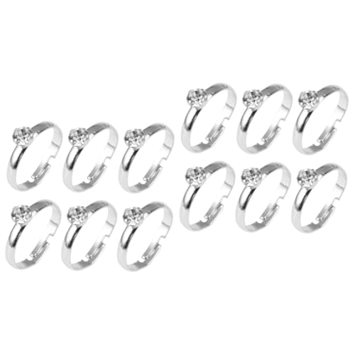 Gleemerz eclats miroitants bagues argentées de décoration de table