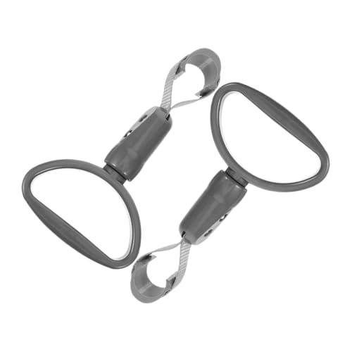 VALICLUD Manijas Semicirculares De Plástico Gris Para Puerta De Coche 2 Piezas, Barra De Agarre Portátil Antideslizante, Soporte Para Vehículo, Asistencia Para Personas Mayores y Movilidad Diaria