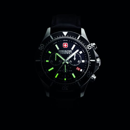 Image of Swiss Military Hanowa Flagship X Black Dial Watch for Men - SMWGB2100606