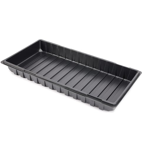 Garronda Anzucht Schale Pflanzschale Gewächshaus Anzuchtplatte Anzuchtschale Keimschale, Ideal für Pflanzen, Anzuchten, Garten GD-0065 (60x30 cm; Schwarz; 1 Stück)