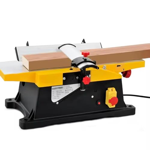 HNBYLMM Cepilladora de sobremesa, cepilladora de sobremesa Multifuncional de 6 Pulgadas, cepilladora eléctrica de Escritorio de 1800 W, cepilladora para carpintería de 12000 RPM, para Cortar Madera