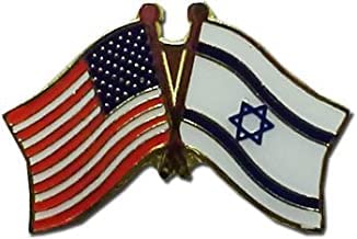 Israel - USA National Friendship Flag Lapel Pin