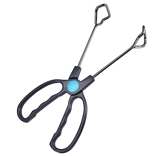 BESTonZON 1Pc Stainless Steel Kitchen Serving Tongs Bbq Food Clip for Grilling Roasting Versatile Tong for Bread Meat Salad More Easy to Clean for Picnics Barbecues