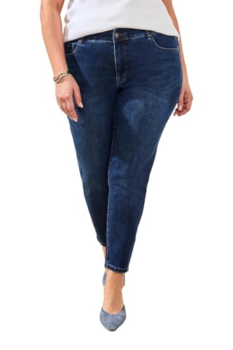 Tribal Women's Plus Size Sophia Curvy Ankle Skinny Denim Jeans