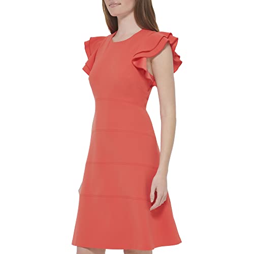 Image of Tommy Hilfiger Womens Polyester Spandex Pattern Sheath Midi Layered Dress