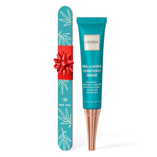 Onsen Cuticle Cream, Cuticle Oil in Deep Action - Japanese Natural Healing Minerals Nail Care Serum and Butter, Sooth, Repair, and Strengthen Cuticles and Nails, Visible Results, Non-Greasy 0.5oz