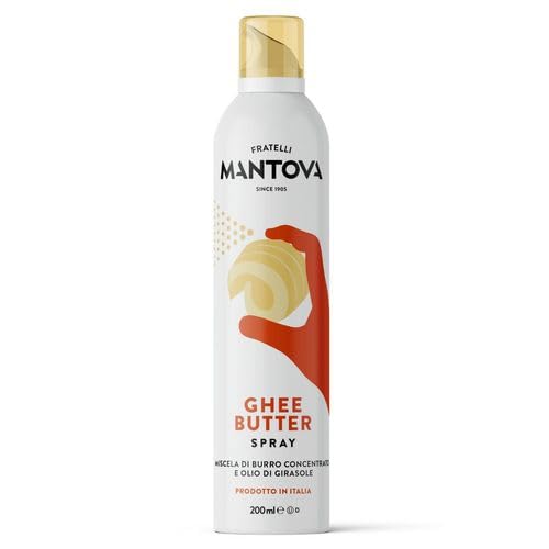 Set Spray Cucina, Olio Extra Vergine di Oliva, Ghee Butter, Olio al Limone, 200ml, 3 Pezzi