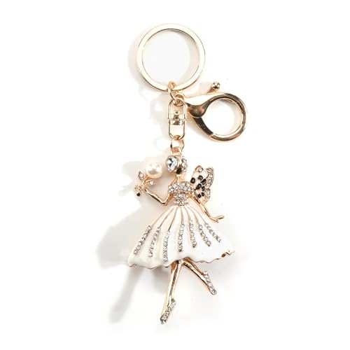Porte-clés ballerine en cristal cadeau anniversaire original enseignant