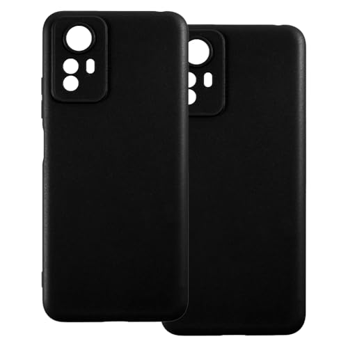 UOGNADGD 2�� TPU�P�[�X Xiaomi Redmi Note 12S 4G �Ƃ̌݊������� �X�}�z�J�o�[ - �ϏՌ��t���L�V�u���ی�A�N�Z�T���[ �����J�b�g���H (�u���b�N+�u���b�N)