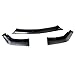 PAISEN Front Bumper Lip Compatible with 2024 2025 Mustang S650 GT Ecoboost，Carbon Fiber ABS Material Front Bumper Air Intake Lower Lip Protection Trim Spoiler，3PCS