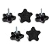 POWERTEC QNB3006 5-Star Stud Knob, 1/4"-20, 5PK