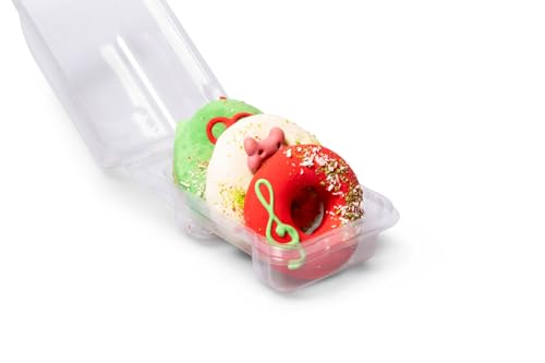 Yappy Woofmas Domuttz - Weihnachts-Hundeleckerli Geschenkbox, 3 x 70g Festliche Doggy Donuts - Hunde Adventskalender Alternative, Hund Weihnachtsstrumpf Stuffer, für Hunde von The Barking Bakery