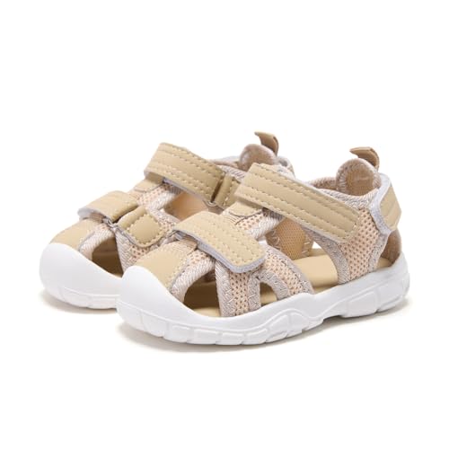 Image of BMCiTYBM Baby Boy Girl Closed Toe Summer Toddler Sandals Lightweight Shoes Infant Non-Slip First Walking Sneakers 6 9 12 18 24 Months 2-3 Years