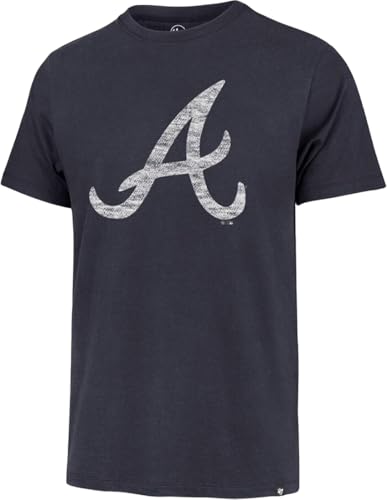 Image of 47 Brand MLB Men's Team Color Distressed Imprint Primary Logo Short Sleeve Baseball T-Shirt
