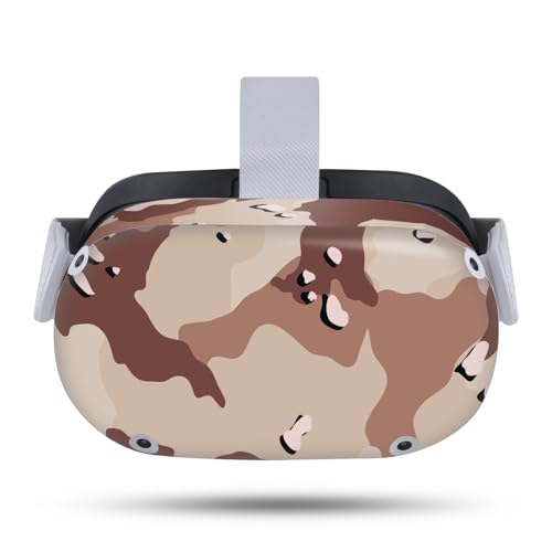 Head Case Designs Brown Camo Camouflage Vinyl Sticker Skin Decal Cover Compatible with Meta Quest 2