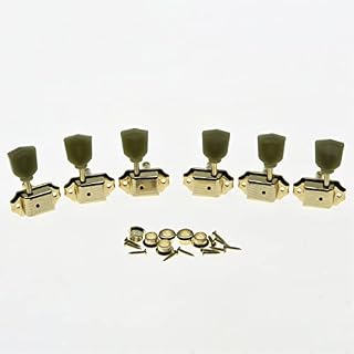 WeBert Guitar String Tuning Pegs Gold 3L3R Deluxe Tuning Pegs Keys Mécaniques de Guitare Mécaniques Convient for Les pièces de Guitare électrique LP Tuner – Image 2
