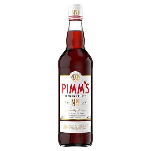 Pimm's | the Original No. 1 Cup | 25% vol | 70cl | Fruity Flavour | Herbal Botanicals | Caramelised Orange & Warm Spices | Gin Based Spirit | Recommended for Cocktails