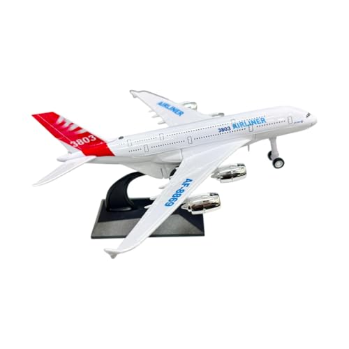 Image of Breatoi ! 1:400 Scale Die-Cast Airliner - Pullback Toy Plane With Lights & Sounds | Premium Collectible Model, White