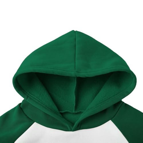 Girls Hoodie Color Block Sweatshirt Long Sleeve Fleece Lined Hooded Sweatshirts Loose Fit Warm Pullover Tween Clothes3