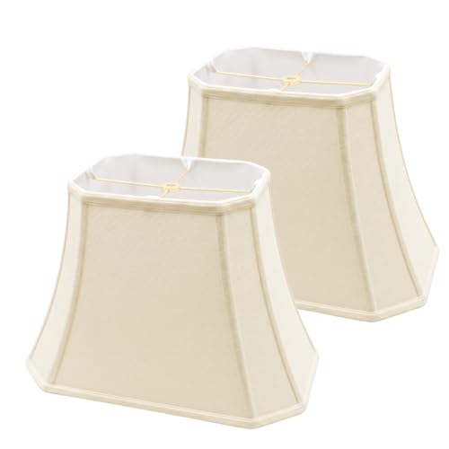 Royal Designs Linen Lamp Shade 10x18 Rectangle, 2-Pack