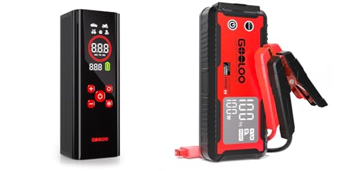 GOOLOO GT4000S Jump Starter 4000 Amp Car Starter GOOLOO AP150 PRO Tire Inflator Portable Air Compressor - Detailed View