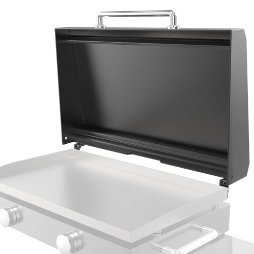 Upgraded Hinged Lid for Blackstone Griddle 28 inch 1517 1853 1605 1803 1839 1856 1924 1983 2094 2145 2137 5003 Hard Cover Hood for Blackstone Griddle Accessories