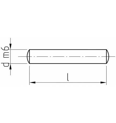 Reidl Zylinderstifte ungehärtet 2 x 28 mm DIN 7 A1 / 1.4305 blank 500 Stück