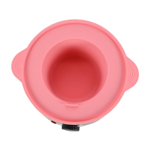 Image of 14 oz Silicone Wax Warmer Liner, Silicone Wax Bowl for Wax Warmer, Non-Stick Wax Melt Warmer Wax Pot Replacement, Reusable Wax Melt Liner with 100 Pcs Waxing Sticks Body Hair Removal Sticks Pink