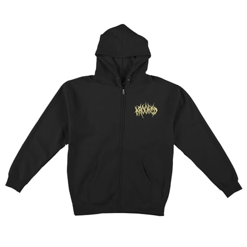 Krooked Skateboards Hoody Necro Shmoo Zip Black/Cream2